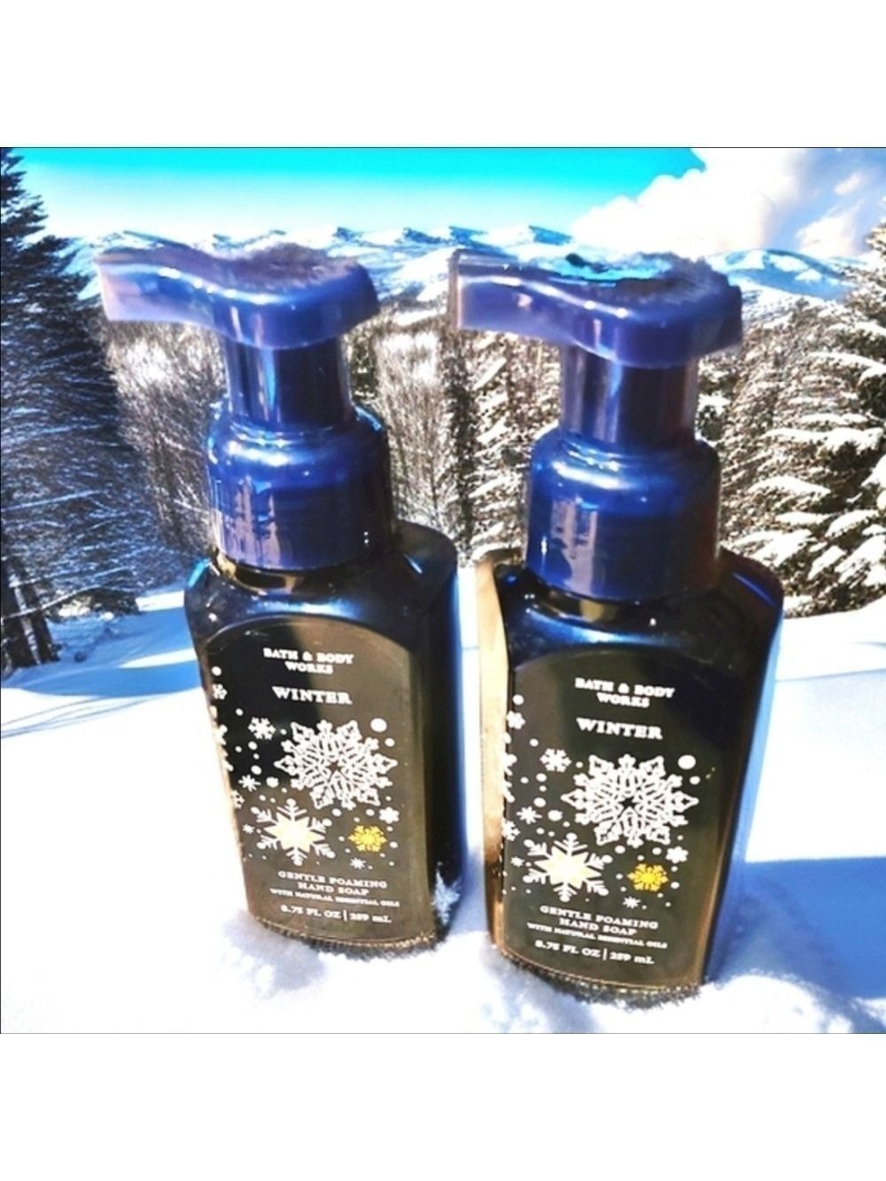 2 WINTER GENTLE & CLEAN FOAMING HAND SOAPS by Bath and Body Works